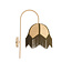 Light en Living Wandlamp 33x25x47 cm SULINA raffia naturel+groen
