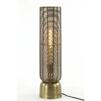 Light en Living Tafellamp LEZUZA Antiek Brons 60,5 cm