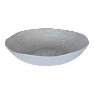 PTMD Diep bord Kaylaa Creme porselein rond 20 cm