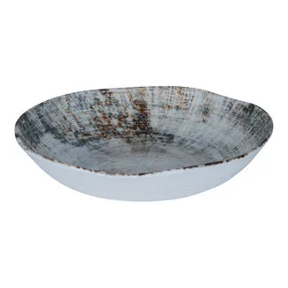 PTMD Diep bord Kaylaa Multicolor porselein rond 20 cm