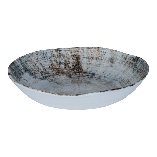 PTMD Diep bord Kaylaa Multicolor porselein rond 20 cm