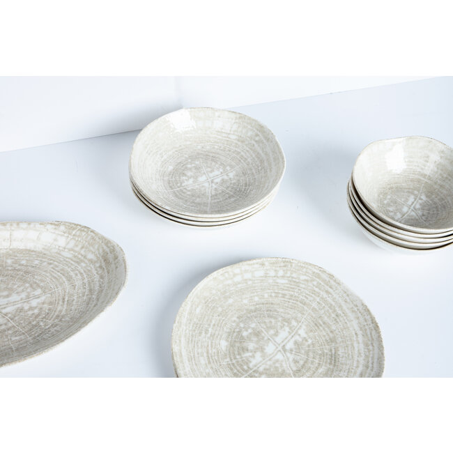 PTMD Dinerbord Kaylaa Creme ovaal