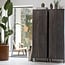 Woood New Gravure Hoge Kast Met Lade Essen Espresso [fsc]