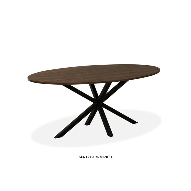 WoonMax Eettafel Kent ovaal - 138, 160, 180, 200 of 220 cm - Diverse kleuren