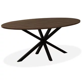 WoonMax Eettafel Kent ovaal - 138, 160, 180, 200 of 220 cm - Diverse kleuren