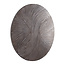 PTMD Wandornament Wiktor bruin MDF rond swirl carved S