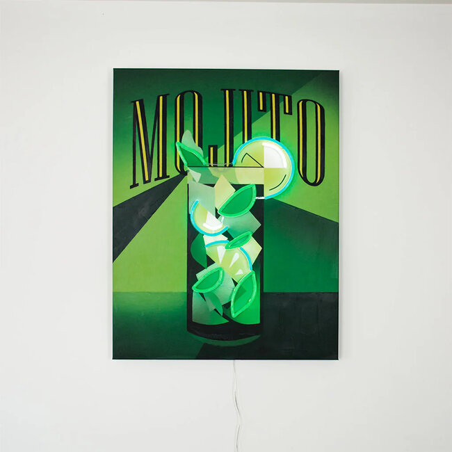 Locomocean Muurschilderij (LED Neon) - Mojito