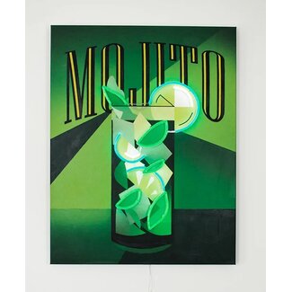 Locomocean Muurschilderij (LED Neon) - Mojito