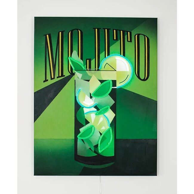 Locomocean Muurschilderij (LED Neon) - Mojito