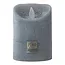 PTMD LED Licht Kaars suede grey met beweegbare vlam