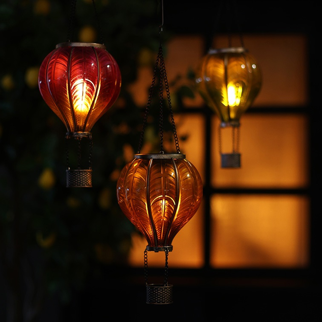 Countryfield Hanger hete luchtballon Solar LED set van 3 multicolor - L