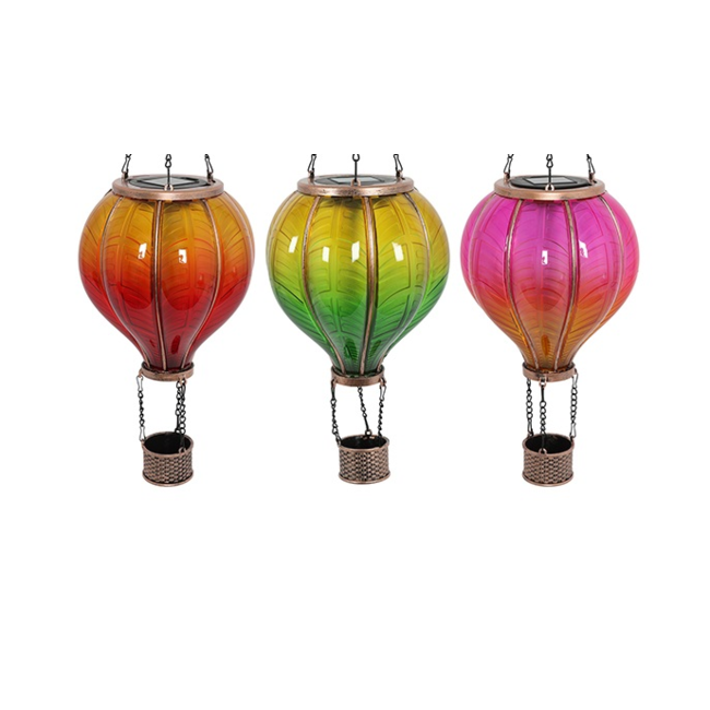 Countryfield Hanger hete luchtballon Solar LED set van 3 multicolor - L