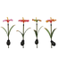 Countryfield Tuinsteker Hibiscus Solar LED - set van 4 tuinstekers