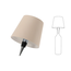 Countryfield Lamp touch flessenkurk LED Lux creme