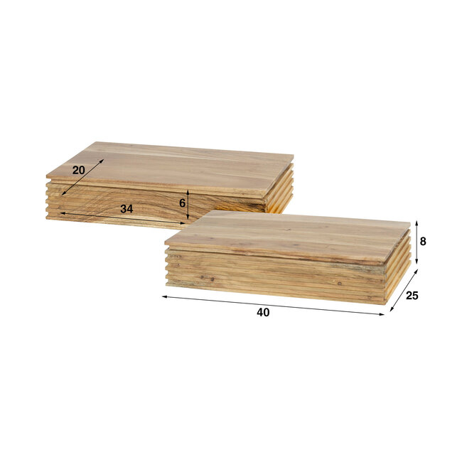 WoonStijl Nachtkastje 1L set van 2 layer L