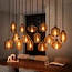 WoonStijl Hanglamp 5+5+5 rib glass