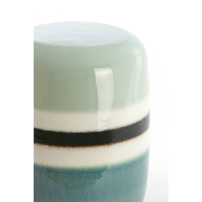 Light en Living Bijzettafel Ø34x46,5 cm FRANCA keramiek groen-mint groen