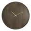 Light en Living Klok Ø56 cm VETI mango hout donker bruin+goud