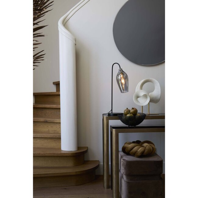 Light en Living Ornament op voet 34x18x43 cm VODICE crème+antiek brons