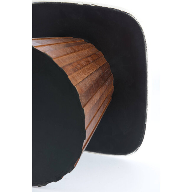 Light en Living Bijzettafel 45x45x40 cm OKATO crème+hout bruin