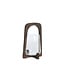 Light en Living Windlicht Ø21,5x35 cm ANOSY glas helder+hout mat d bruin