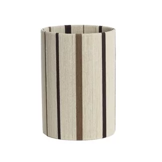 Light en Living Lampenkap cilinder 25-25-36 cm MEDAN crème+bruin+donker bruin