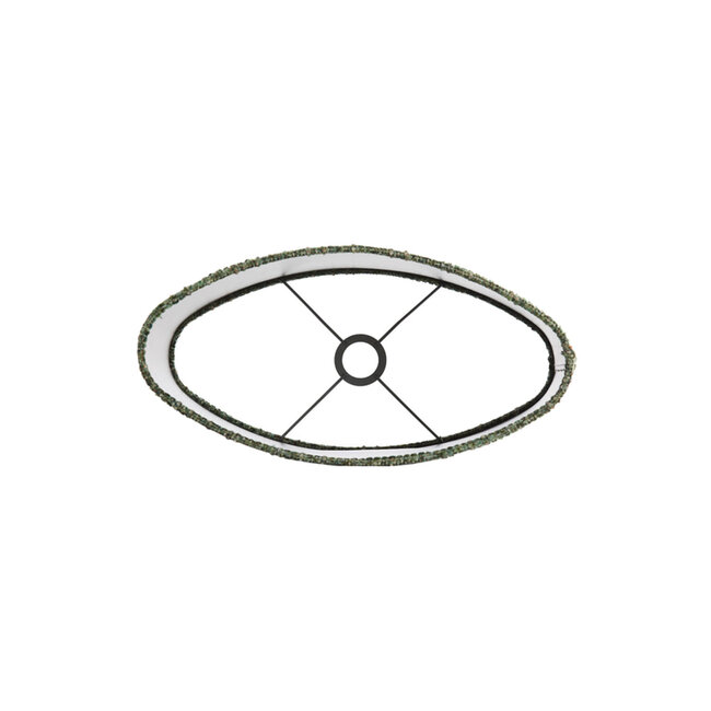 Light en Living Lampenkap  ovaal recht smal 45-21-32 cm OSIRE groen