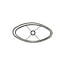 Light en Living Lampenkap  ovaal recht smal 45-21-32 cm OSIRE groen