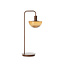 Light en Living Tafellamp 30x20x61 cm BAYLIE hout print d bruin+bruin glas