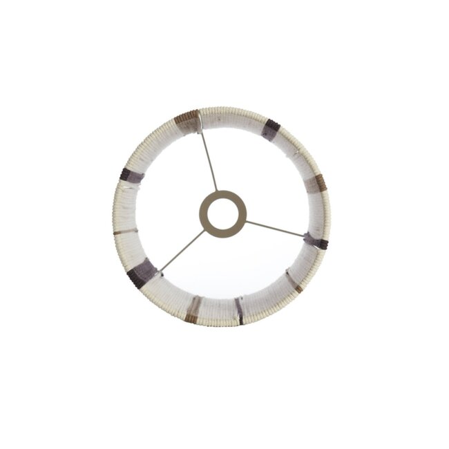 Light en Living Kap cilinder 20-20-30 cm MEDAN crème+bruin+donker bruin