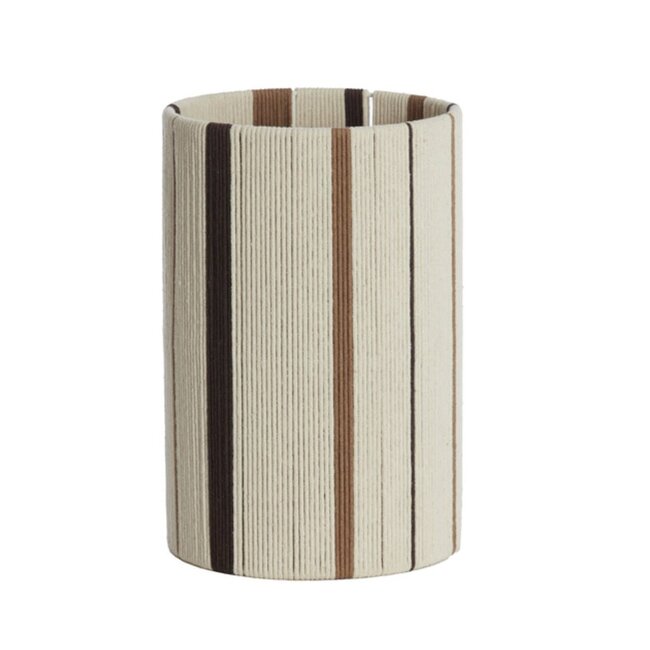 Light en Living Kap cilinder 20-20-30 cm MEDAN crème+bruin+donker bruin