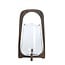 Light en Living Windlicht Ø26x48 cm ANOSY glas helder+hout mat donkerbruin