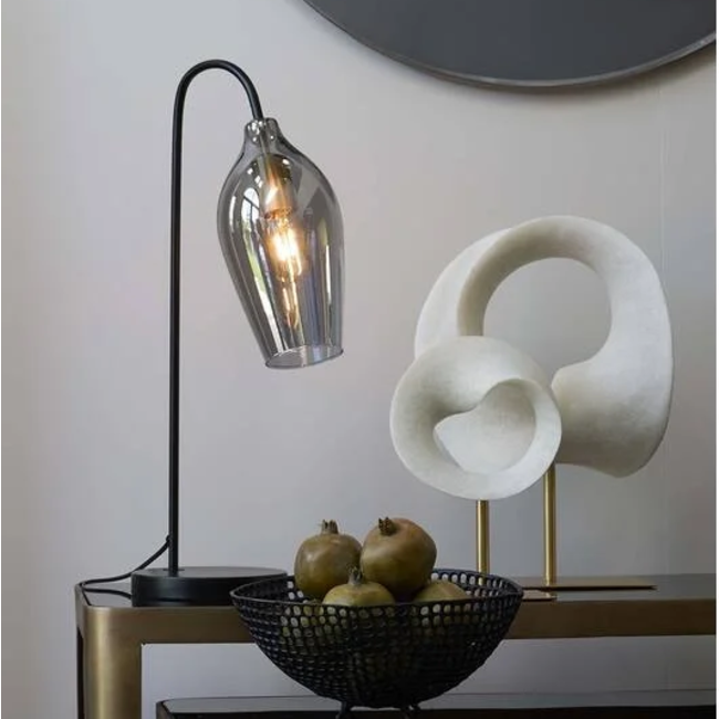 Light en Living Ornament op voet 34x18x43 cm VODICE crème+antiek brons