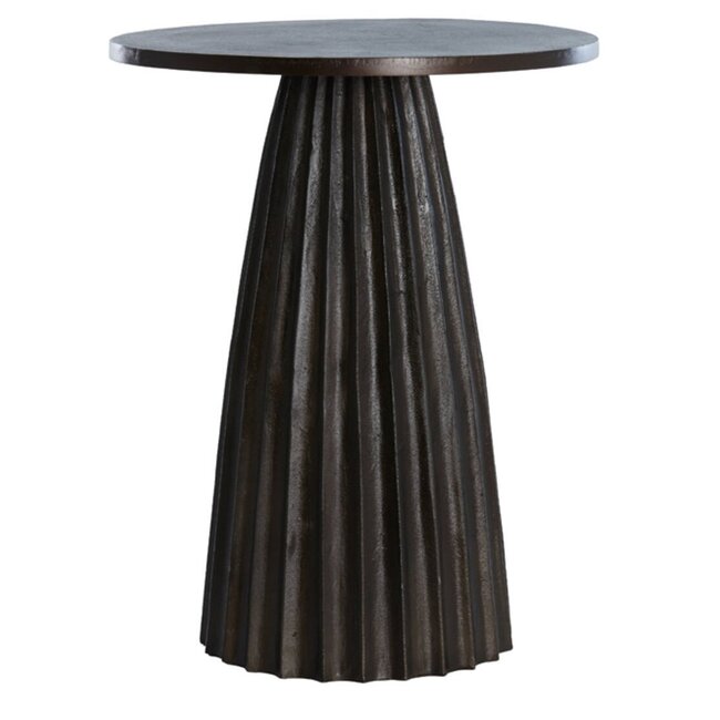 Light en Living Bijzettafel Ø40x51 cm VEGLIA mat donker bruin
