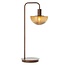 Light en Living Tafellamp 30x20x61 cm BAYLIE hout print d bruin+bruin glas