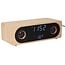 Karlsson Alarmklok Classic BT speaker met telefoonoplader bamboo