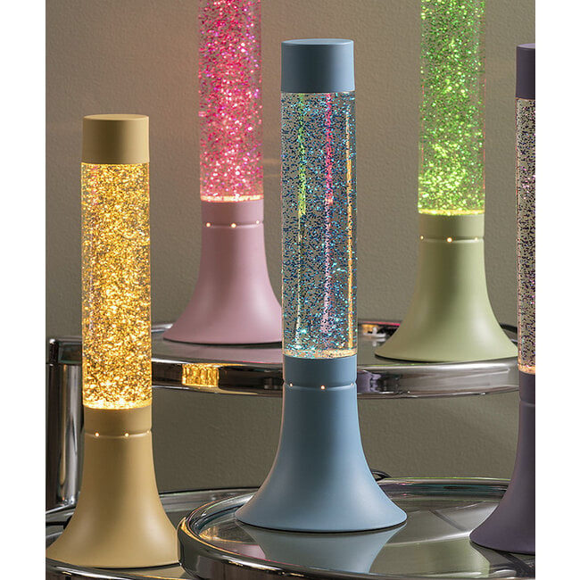 Leitmotiv Tafellamp Astro Glitter zacht groen met helder groen glitter