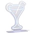 Leitmotiv Neon licht Cocktail met  blauw rietje