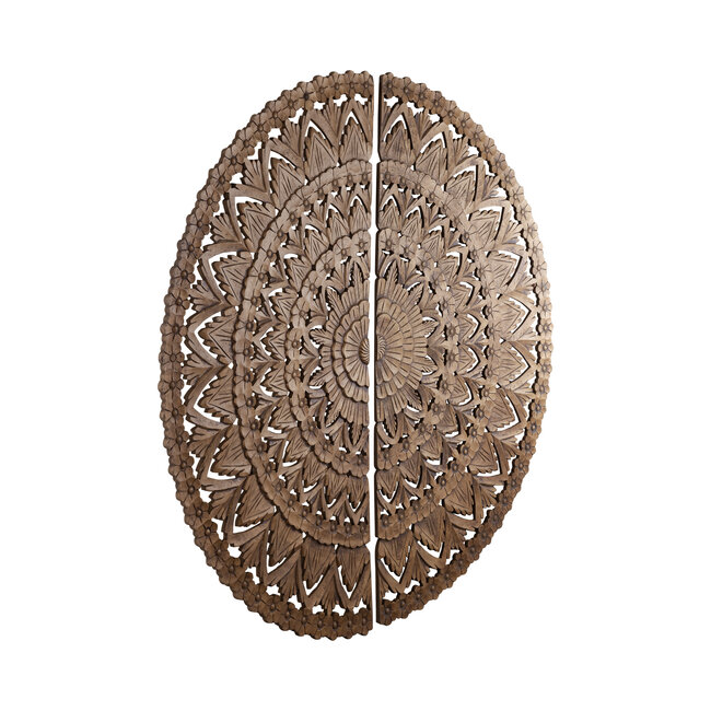 PTMD Wandornament Willian Bruin 2 delen
