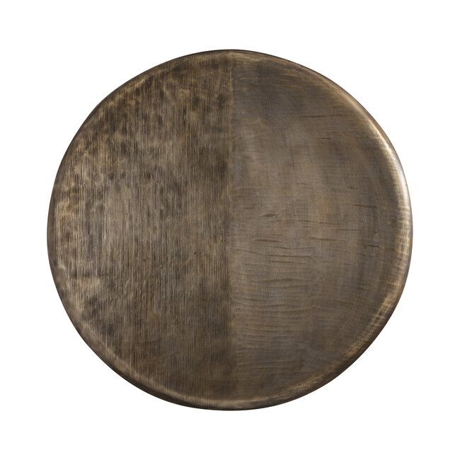 PTMD Wandornament Jowad Antiek Goud geribbed M - Ø80,5 cm