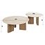 WoonStijl Salontafel set van 2 Romano rechthoekige poot