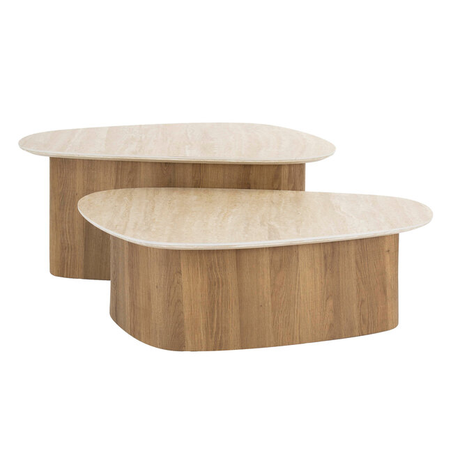 WoonStijl Salontafel set van 2 Romano driehoekig