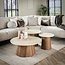 WoonStijl Salontafel set van 3 Romano tapse poot