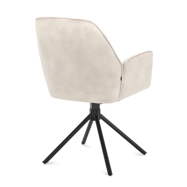 Benoa Eettafelstoel Noah Adore Oyster - Luxe Draaibare Eetkamerstoel