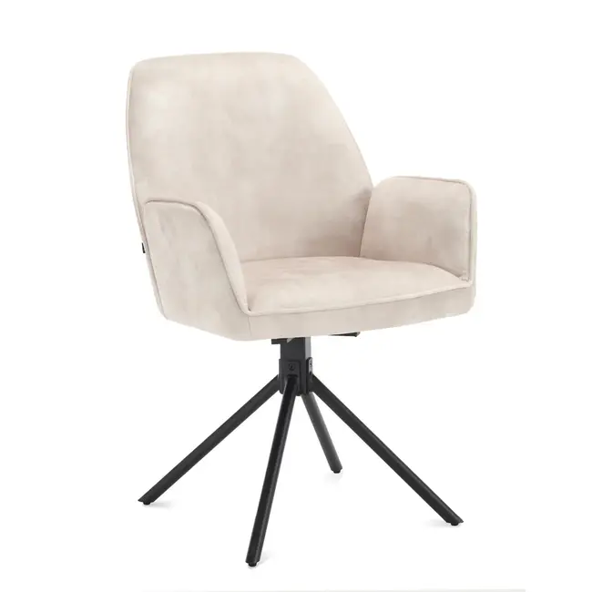 Benoa Eettafelstoel Noah Adore Oyster - Luxe Draaibare Eetkamerstoel