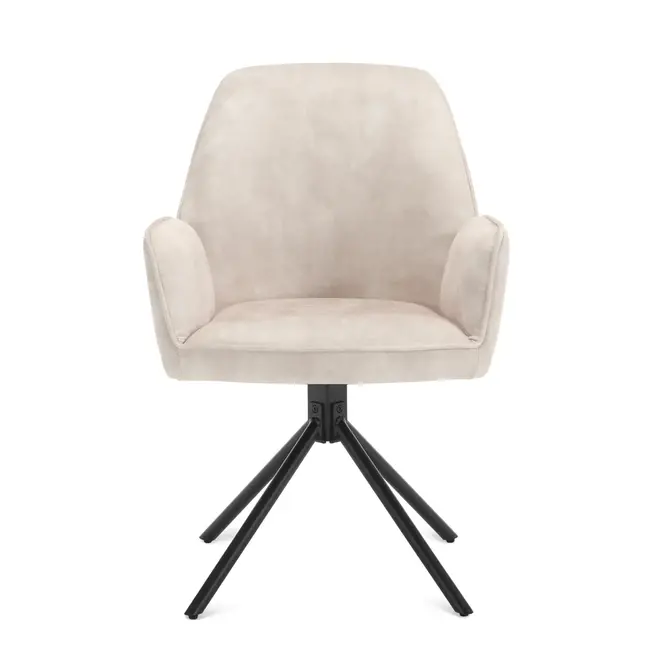 Benoa Eettafelstoel Noah Adore Oyster - Luxe Draaibare Eetkamerstoel