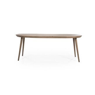Eleonora Eettafel Elijah 220x100 cm - bruin