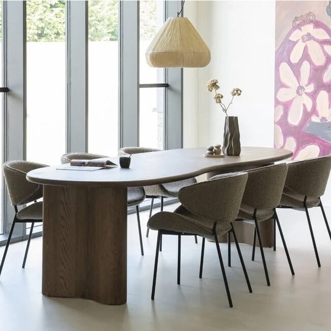 Eleonora Eettafel Josh 250x110 cm - bruin