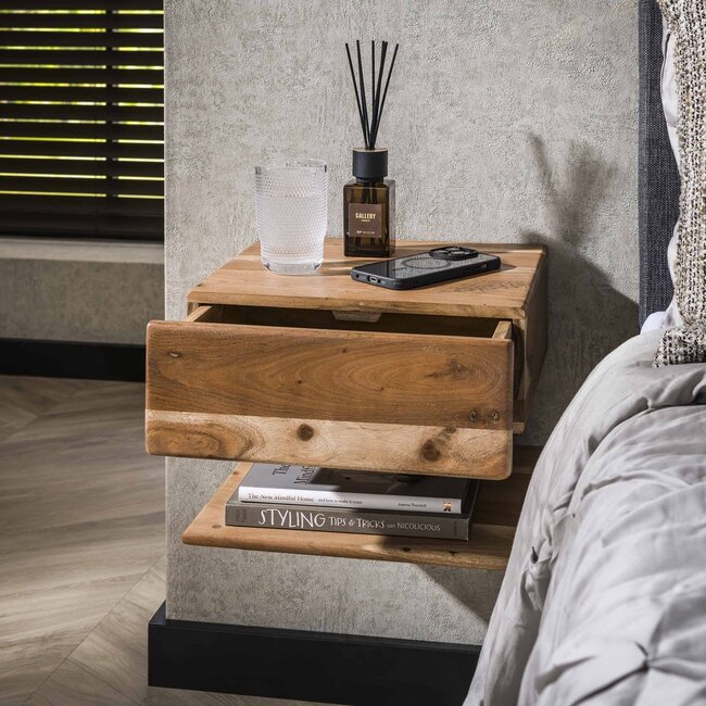 WoonStijl Nachtkastje 1 lade shelve