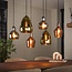 WoonStijl Hanglamp 3+3 mix glass tricolore